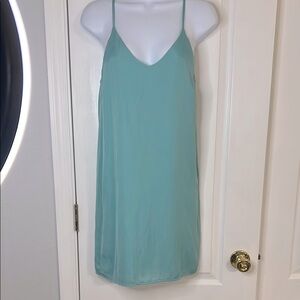 Light Blue Spaghetti Strap Dress